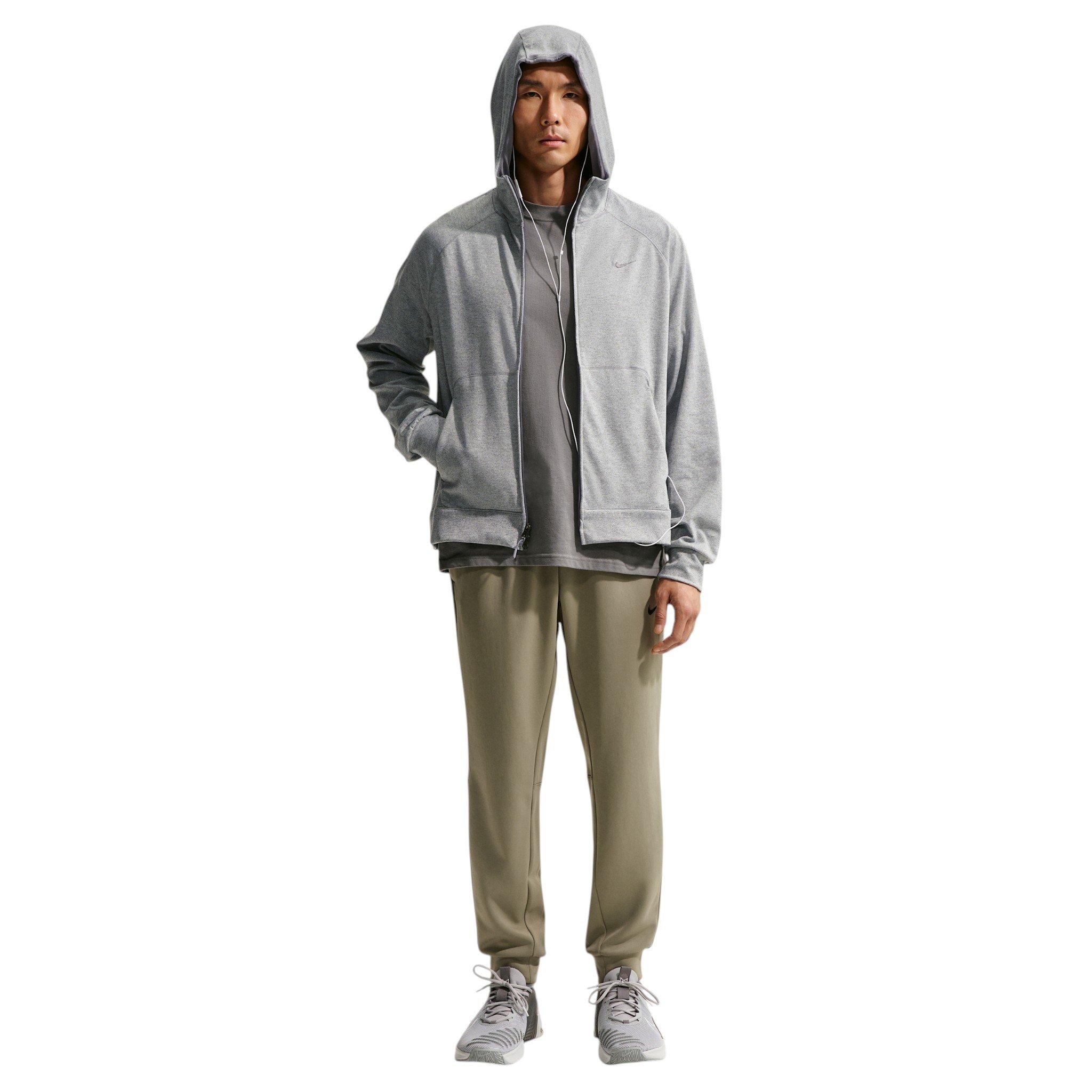 Nike Men's Primary NanoKnit Dri-FIT UV Protection Full-Zip Performance Hoodie - Grey - GREY